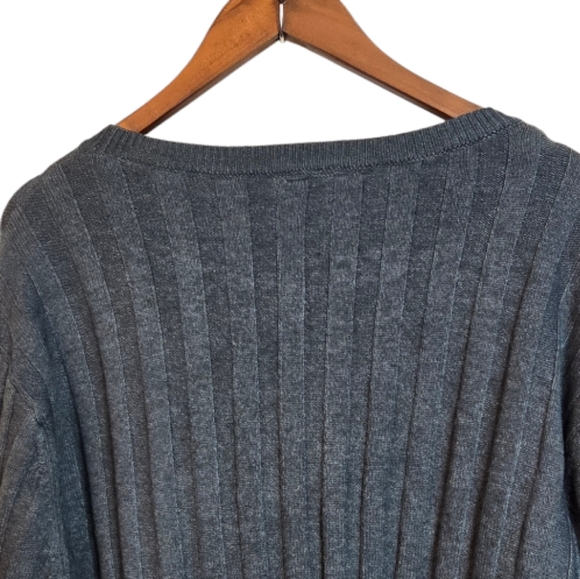 City Chic Womens Ribbed Sweater Flare Sleeve Hunter Green 18 Cozy - Picture 9 of 15